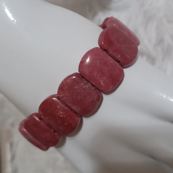 Jay King Mine Finds Rhodonite Stretch Bracelet NEW - Picture 3 of 7